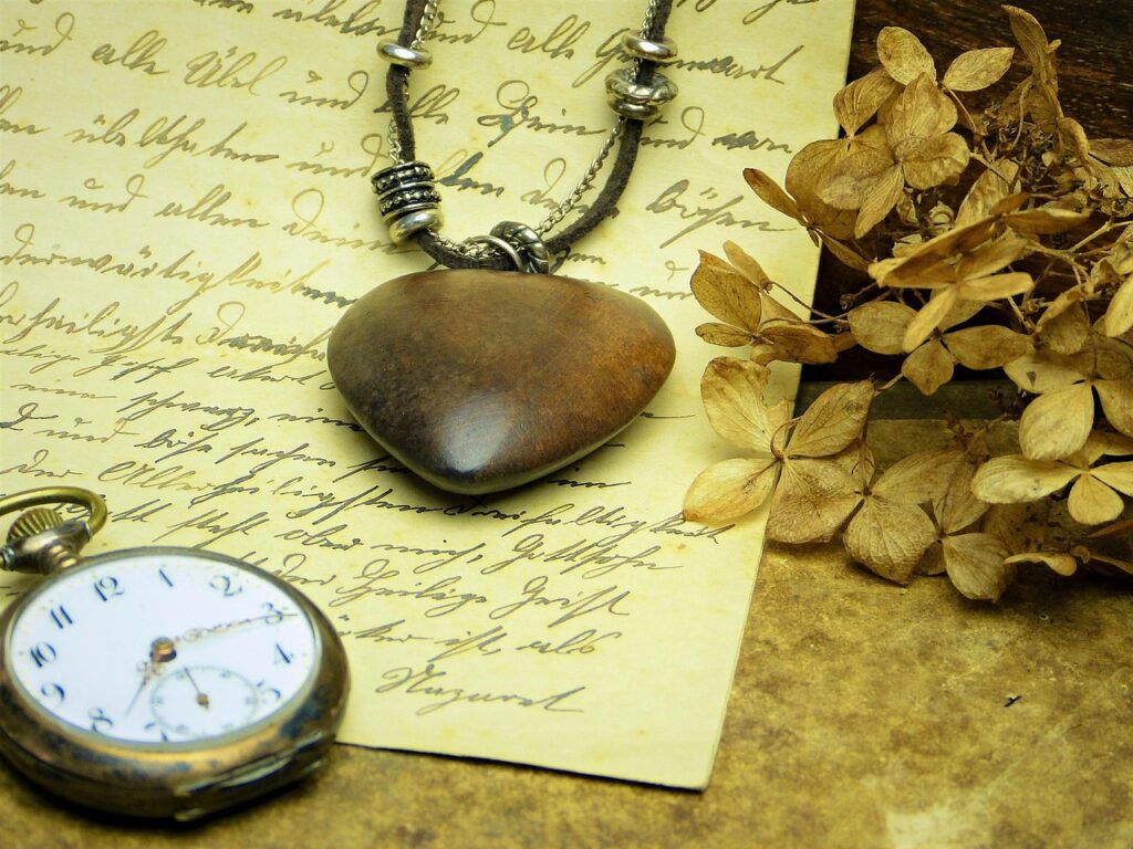 heart, wood, clock, pocket watch, time, digits, letter, writing, paper, happy mothers day, old, antique, nostalgic, retro, love, be in love, love knows no age, together, to become old, cohesion, trust, affection, connectedness, valentine's day, date of birth, wedding day, forever, prayer, good wishes, guardian angel, pray, god, find fortitude, timeless happy, divine help, time flies, stress, hectic, quiet, relaxation, burnout